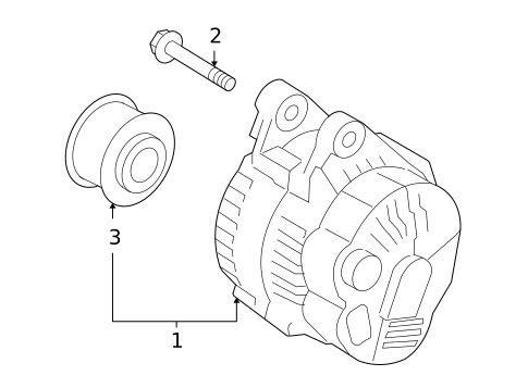 Alternator for 2010 Hyundai Santa Fe #1