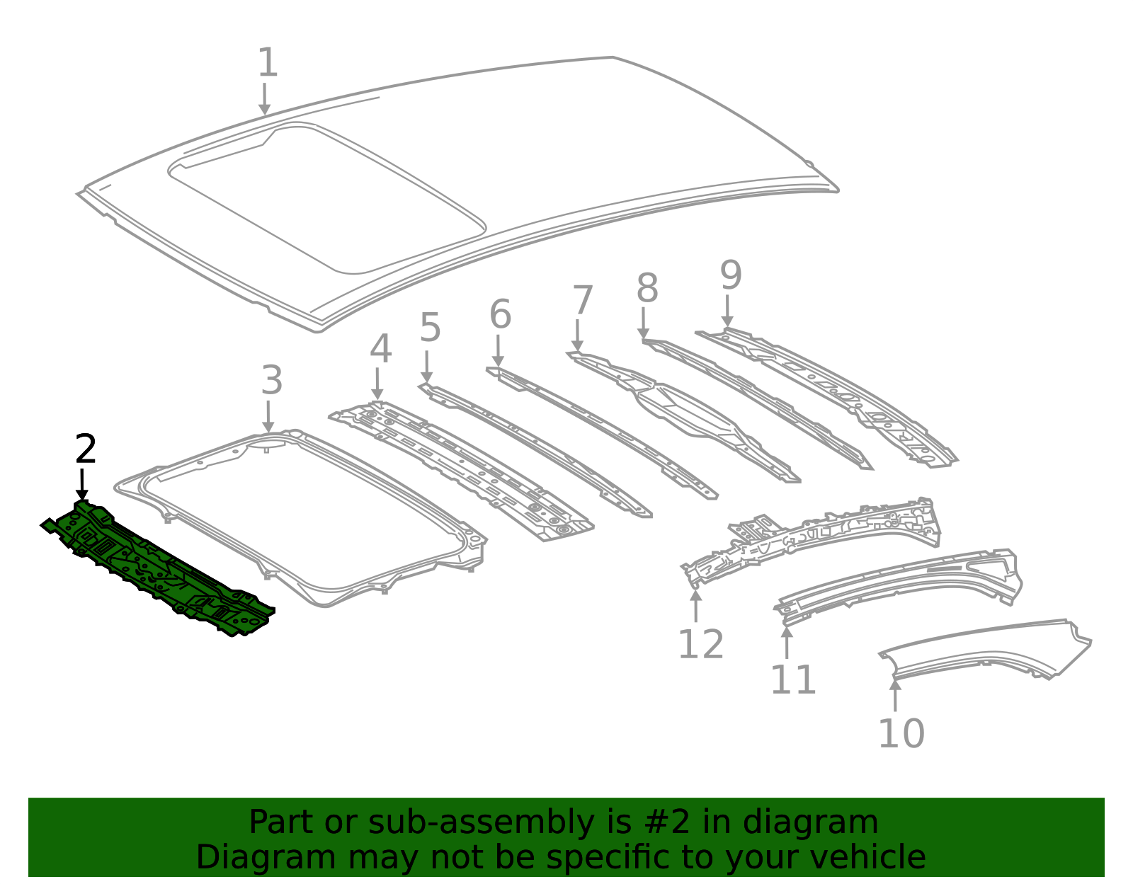 63102-06917 - Roof Header Panel 2018-2025 Toyota Camry | Longo Toyota Parts