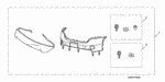 8P35SL0200R1 - Accessory Components: HARDWARE KIT, NOSE MASK for Honda Image