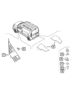 6106609AA - Interior Trim: Push Pin for Ram: ProMaster City Image