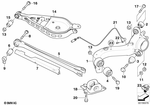 33303411651 - : Wishbone, Lower for BMW Image
