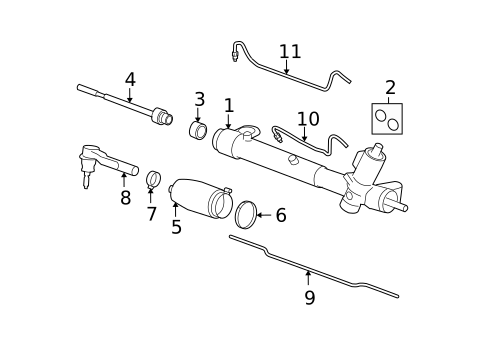 Steering Gear & Linkage for 2009 Chevrolet Malibu #0