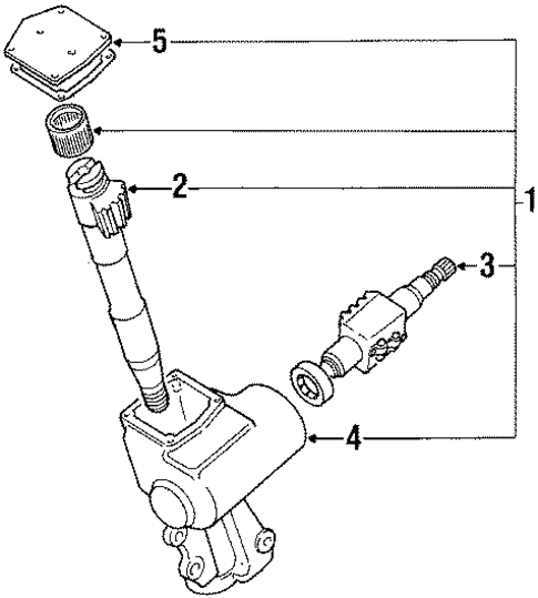 Steering Gear for 1988 Isuzu Trooper #0