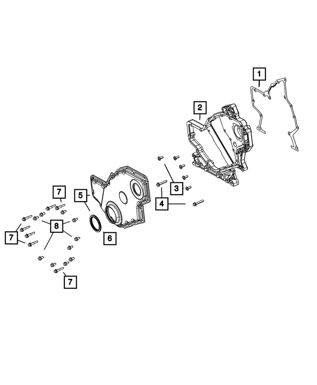 3928873 - Engine: Hex Flange Head Bolt for Mopar Image