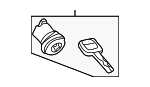 8614879 - Body: Cylinder &amp; Keys for Volvo: C70 Image