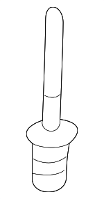 973884 - Body: Cylinder &amp; Keys Rivet for Volvo: C70, S60, S60 Cross Country, S90, V60, V60 Cross Country, V70, V90, V90 Cross Country, XC60, XC70, XC90 Image