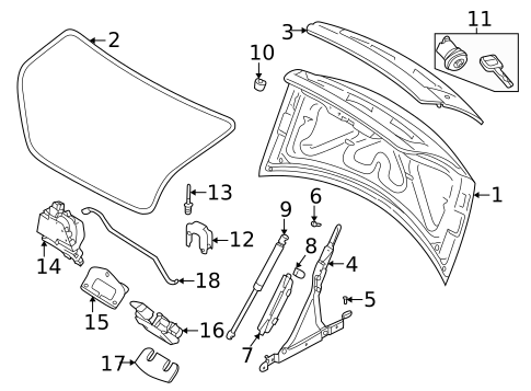 Trunk for 2003 Volvo C70 #0