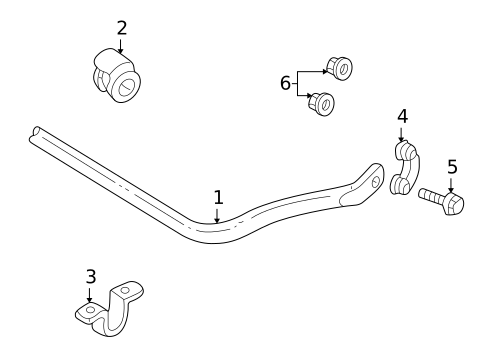 Stabilizer Bar & Components for 2004 Audi Allroad Quattro #0