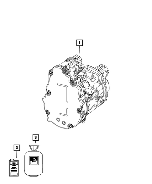 Air Conditioner Compressor and Mounting for 2025 Ram ProMaster EV #1