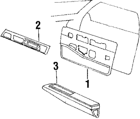 Interior Trim - Front Door for 1985 Buick Electra #0