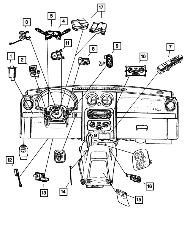 « 4602569AK –  : Panneau D'instruments Commutateur pour Mopar Image »