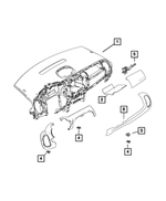 5ND12JXWAA - Interior Trim: Instrument Panel Mat for Mopar Image