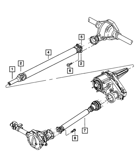 Propeller Shaft for 2007 Dodge Durango #0