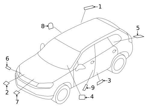Information Labels for 2017 Volkswagen Touareg #0