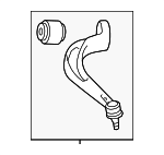 80A407693H - Suspension: Rear Lower Control Arm for Audi: A6 allroad, A6 Quattro, A7 Sportback, Q5, Q5 PHEV, Q5 Sportback, RS6 Avant, RS7 Sportback, S6, S7 Sportback, SQ5, SQ5 Sportback Image
