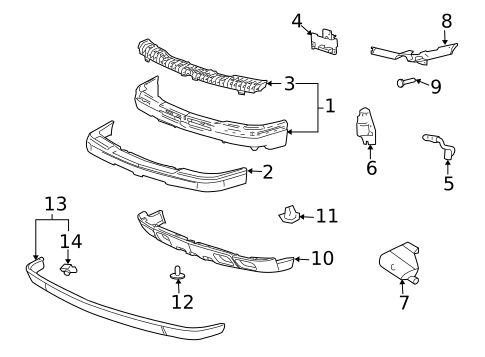 Bumper & Components - Front for 2007 Chevrolet Silverado 1500 Classic #2