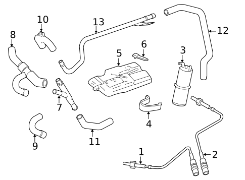 Emission Components for 1998 BMW 740iL #0