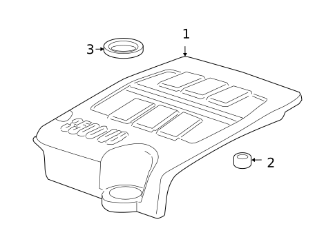 Engine Appearance Cover for 2005 Chevrolet Malibu #0