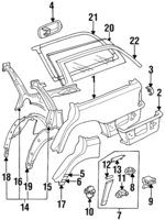 1246702039 - : Glass Seal for Mercedes-Benz Image