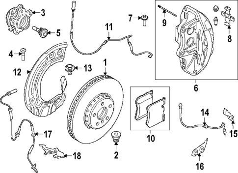 Front Brakes for 2021 BMW X5 #4
