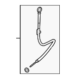 LR121375 - : Dipstick for Land Rover: Defender 110, Defender 130, Defender 90, Discovery, Range Rover, Range Rover Sport Image