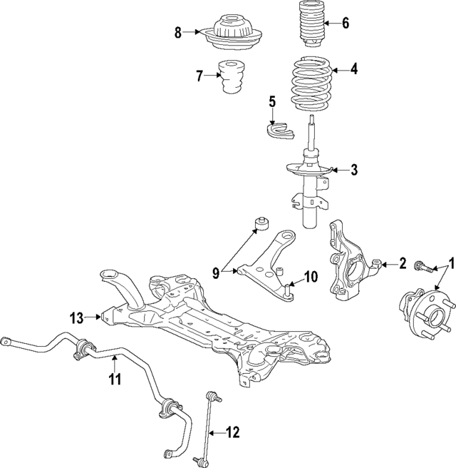 68254382AA - Steering: Steering Knuckle for Mopar Image