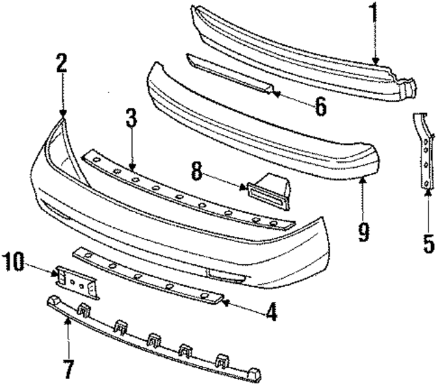 6225485E00 - Body: Grille for Nissan: Maxima Image