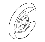 8E0615612C - Brakes: Splash Shield for Volkswagen: Passat Image