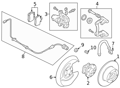 Rear Brakes for 2001 Volkswagen Passat #0