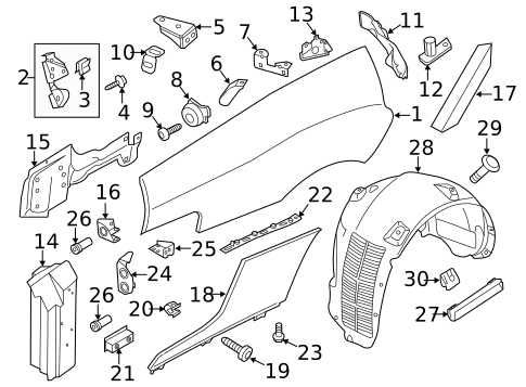 Quarter Panel & Components for 2014 Audi R8 #0