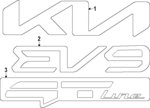 86300DO100 - Body: Nameplate for Kia: EV9 Image