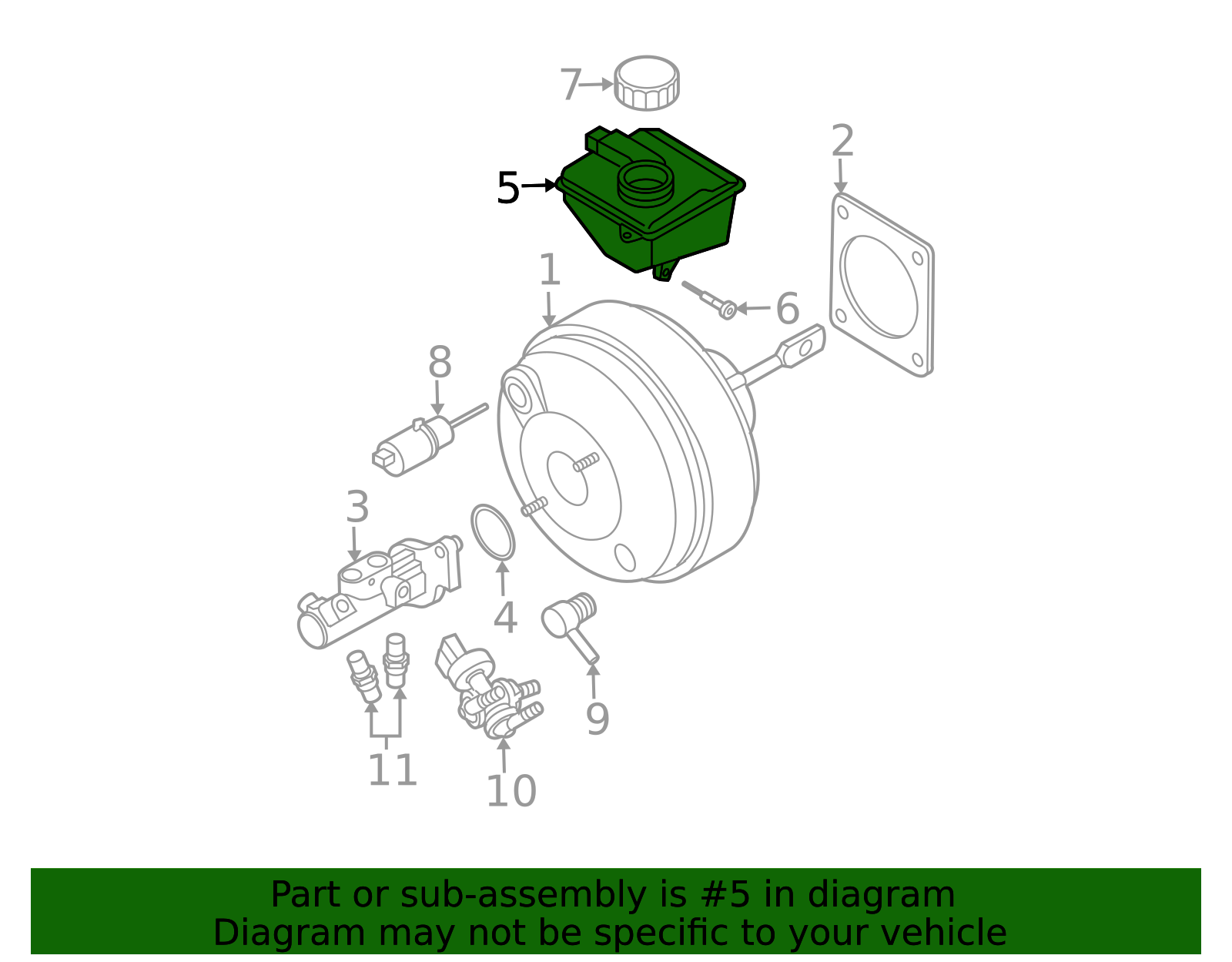Genuine Brake Master Cylinder Reservoir for 2003-2014 Volvo XC90 | Part ...
