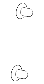 91560SZWJ01 - Body: Door Trim Panel Clip for Honda: Accord, Civic, Clarity, CR-V, CR-Z, Fit, HR-V, Insight, Odyssey, Passport, Pilot, Ridgeline Image