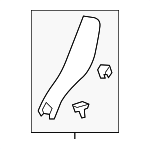 2018-2024 Honda Odyssey - Garnish Assembly L Slide Door *NH900L* (Deep Black)