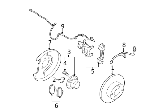 Rear Brakes for 2003 Nissan Altima #0
