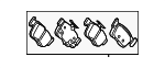 43022T38A01 - Brakes: Brake Pads for Honda Image