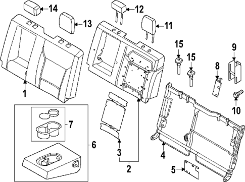Rear Seat Components for 2025 Ford F-150 #0