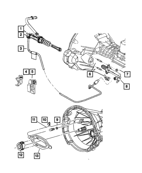 Clutch Controls for 2008 Jeep Wrangler #0