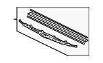 76730S2X003 - Body: Wiper Blade for Honda: Fit, Pilot Image