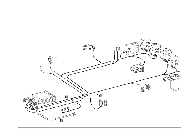 1688200915 - Electrical System: Antenna Cable for Mercedes-Benz: 300SD, 400SE, 400SEL, 500SEC, 500SEL, 500SL, 600SEL, 600SL, S420 Image image