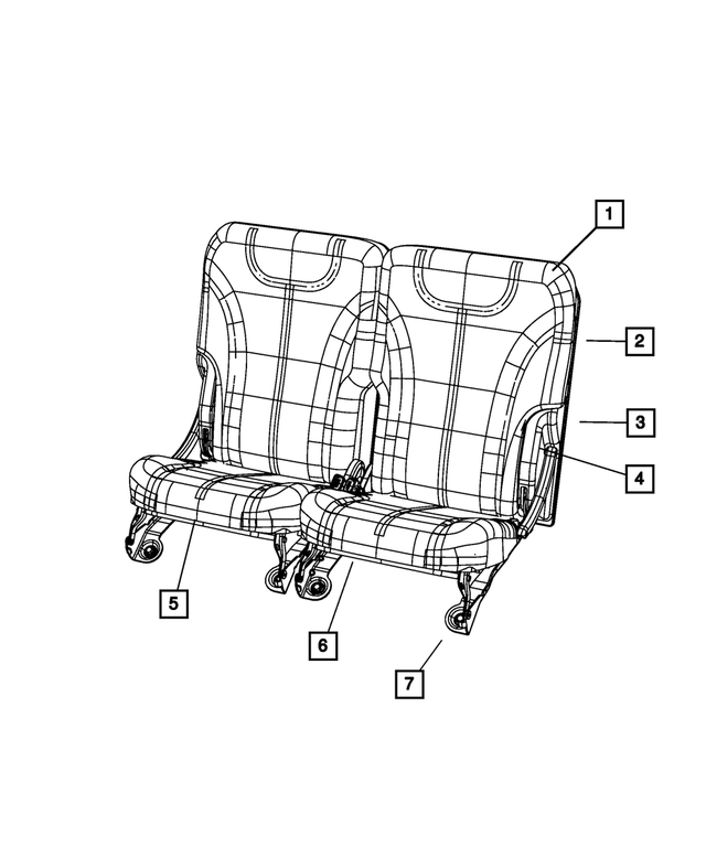 YM79ZJ3AA - Interior Trim: Seat Back Panel, Left for Mopar Image image