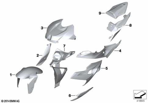 Painted Parts for 2016 BMW-Motorrad S 1000 R #1