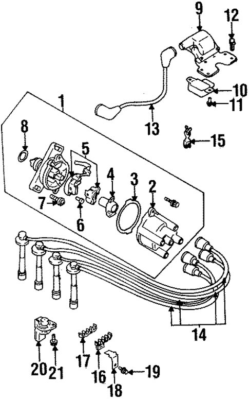 Distributor for 1996 Suzuki Esteem #0