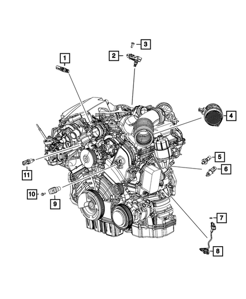 Sensors for 2018 Jeep Grand Cherokee #1
