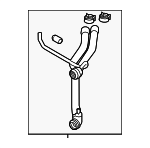 5C0122051J - Cooling System: Lower Hose for Volkswagen Image