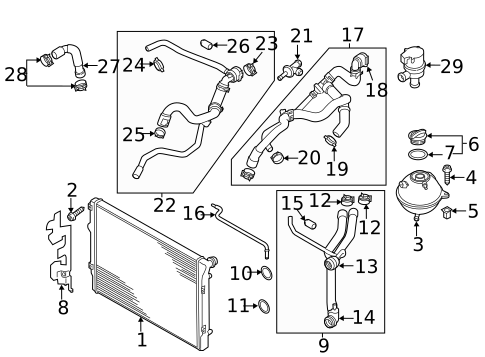 Radiator & Components for 2016 Volkswagen Jetta #0