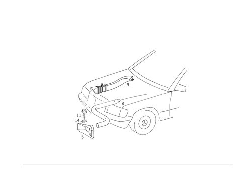 Engine Mount Cooling for 1988 Mercedes-Benz 260E #0