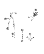 ZV73DX9AD - Restraints: 2nd Rear Outer Seat Belt, Left for Mopar Image image