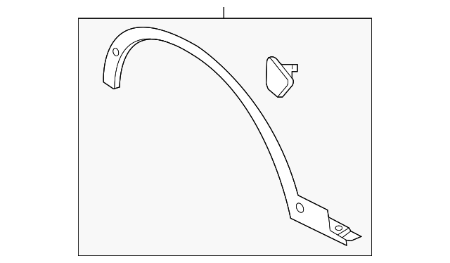 2013-2016 Ford Escape Molding - Wheel Opening CJ5Z-16268-AB | OEM