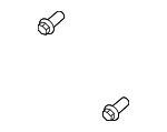 985181 - Body: License Bracket Screw for Volvo Image